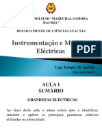 Aula 1 Instrumentação e Medidas Eléctricas