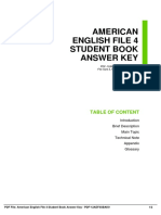American English File 4 Student Book Answer Key: Table of Content