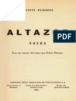 Altazor canto 1