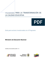 Calidad Educativa PDF Guia Actores