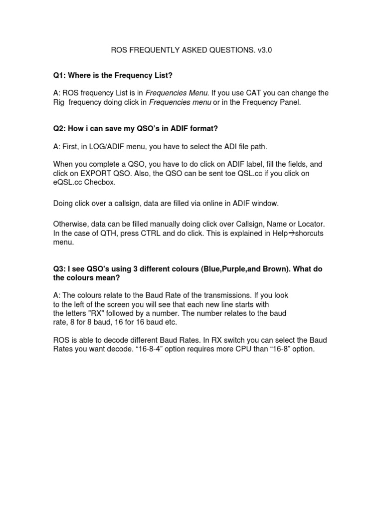 ROS User Guide for Radio Amateurs | PDF | Filter (Signal Processing ...