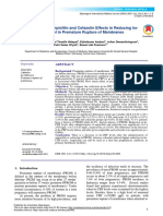 Differences of Ampicillin and Cefazolin Effects in Reducing HS-CRP Level in Premature Rupture of Membranes