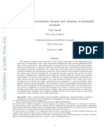 A Martingale Representation Theorem and Valuation of Defaultable Securities