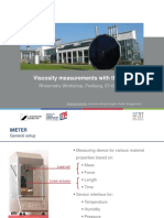 Viscosity Measurements With The IMETER Stephan Hoehlein Bayreuth