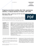 Pregnancy-Associated Mortality After Birth, Spontaneous Abortion, or Induced Abortion in Finland, 1987-2000 (2004)