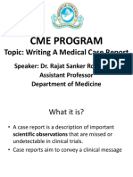 Cme Program: Topic: Writing A Medical Case Report