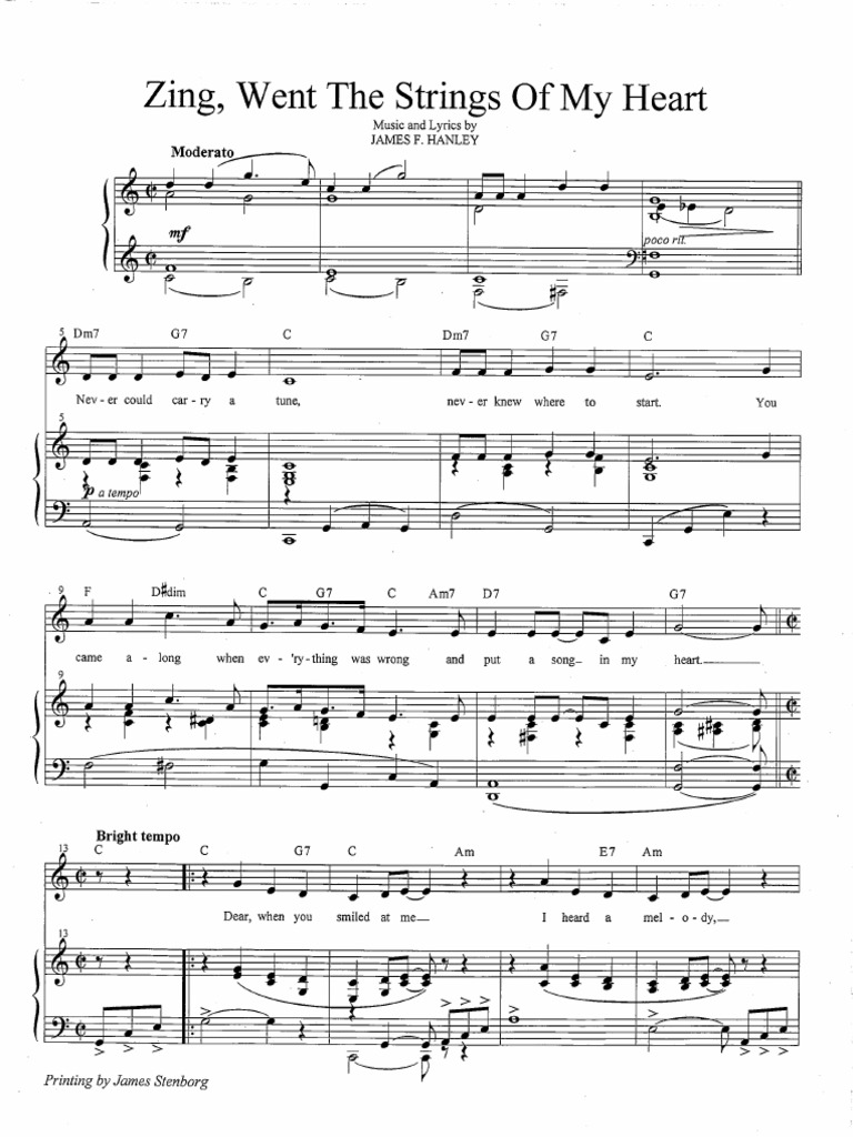 Zing Went The Strings of My Heart (C) ISC | PDF