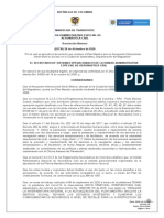 Resolución 02730 28.12.20 Plan Maestro Santa Marta diario oficial No.51.546 del 3.01.21