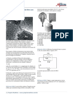 Exercicios Fisica Eletrodinamica Primeira Lei de Ohm Gabarito