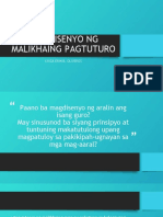 ANG DISENYO NG MALIKHAING PAGTUTURO Fil 111