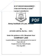 Company Law Project