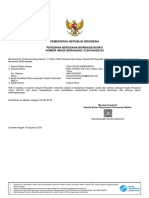 Pemerintah Republik Indonesia Perizinan Berusaha Berbasis Risiko NOMOR INDUK BERUSAHA: 9120104502124