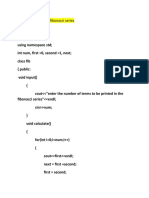 Program For Print Fibonacci Series