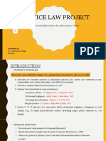 Service Law Project: "Professional Misconduct by Advocates in India"