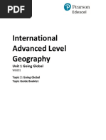 International Advanced Level Geography: Unit 1 Going Global