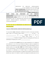 Contrato de Prestaciones de Servicios Especializados P Moral