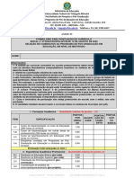 Formulário pontuação currículo mestrado PPGE UFTM