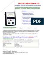 EMC 25 Analog Electric Motor Checker Catalogue