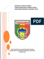 Proposal Padat Karya Sanitasi Untuk Sarana Ibadah Desa Gunung Tiga