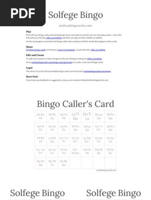 Bingo Cards