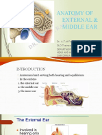 Anatomy of External and Middle Ear by Dr. Faisal Rahman