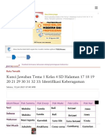 Kunci Jawaban Tema 1 Kelas 4 SD Halaman 17 18 19 20 21 29 30 31 32 33 - Identifikasi Keberagaman - Halaman 4