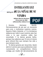 La destellante luz roja de la señal de su venida