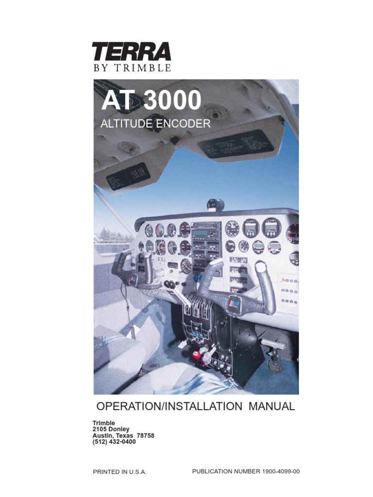 Altitude Encoder Operation/Installation Manual PDF Altimeter