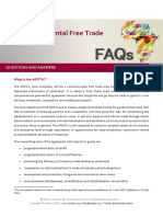 African Continental Free Trade Area (Afcfta) : Questions and Answers