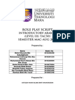 Final Role Play Script Arabic Level III