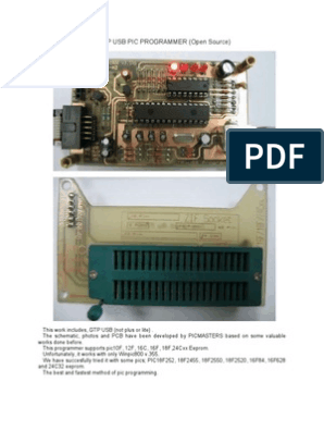 GTP Usb Pic Programmer | PDF | Electronic Engineering | Manufactured Goods