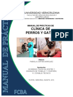 Manual de Practicas de Clinica de Perros y Gatos