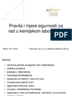 Pravila I Mjere Sigurnosti Za Rad U Kemijskom Laboratoriju 2019