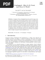 CS Unplugged-How Is It Used, and Does It Work?: Abstract. Computer Science Unplugged Has Been Used For Many Years