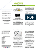 AXSWC Connections:: Axswc Vehicle Specific Instructions