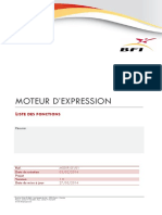 Liste Des Fonctions Du Moteur D'expression