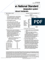 American National Standard: Designation System For Aluminum Hardeners