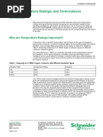 Clasificacion de Temperatura en Cables y Terminales