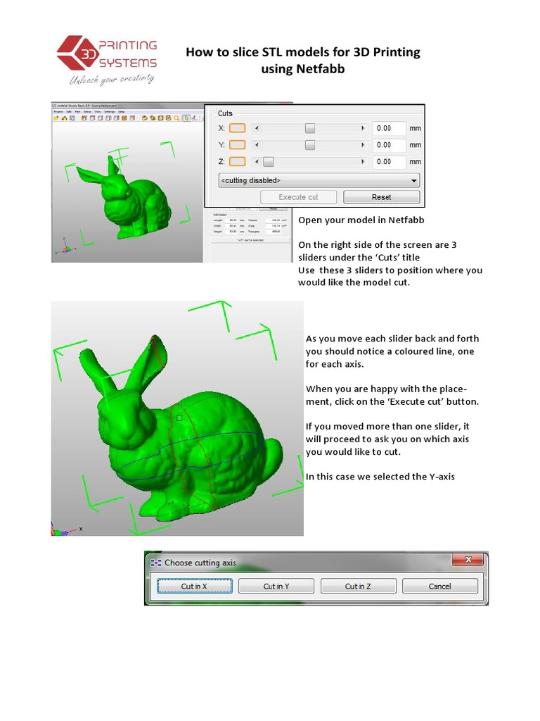 Slicing STL Models in Netfabb | PDF