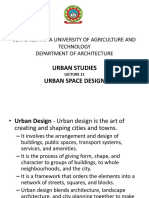 Lecture Eleven - Urban Space Design