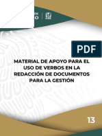 13 Material de Apoyo para El Uso de Verbos en La Redaccion de Documento de Gestion V2019