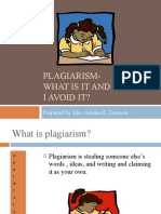 Plagiarism What Is It and How Do I Avoid It