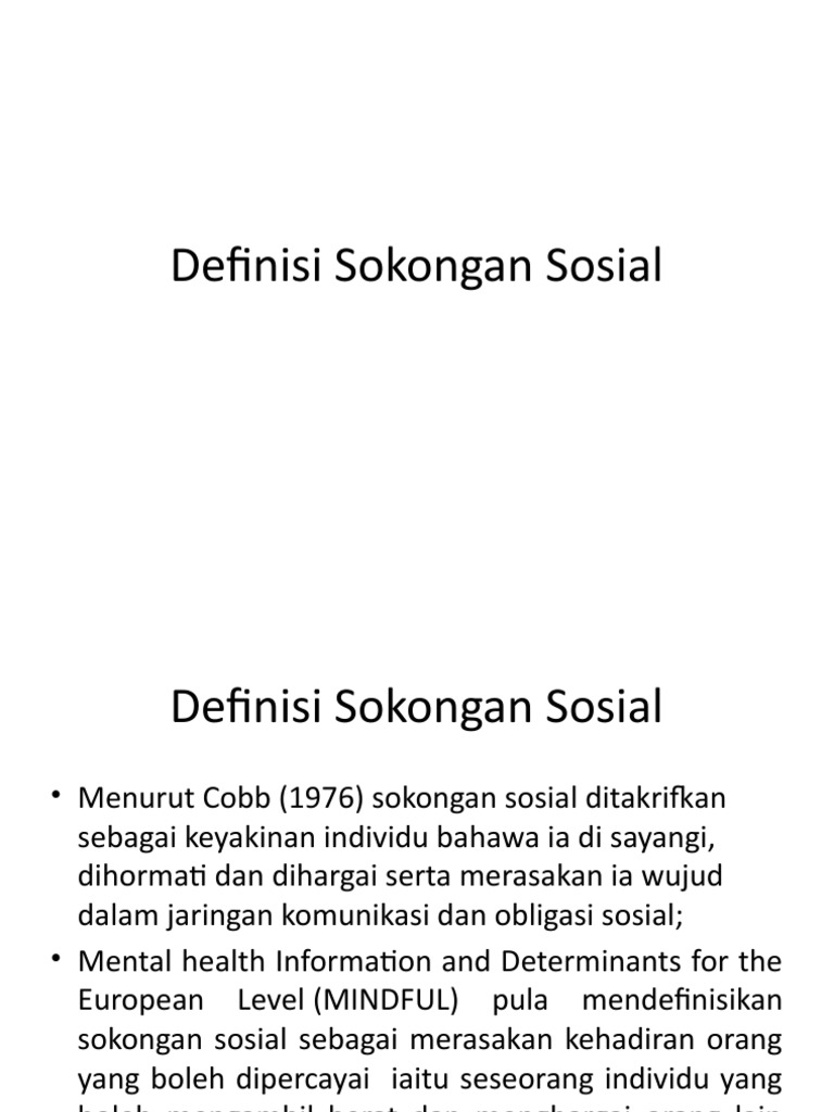 Definisi Sokongan Sosial Pdf