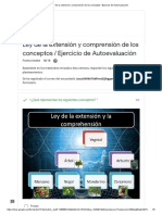 Ley extensión y comprensión conceptos autoevaluación