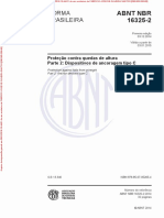 NBR 16325-2 - Trabalho em Altura e Linha de Vida Parte 2