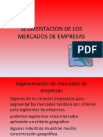 Segmentacion de Los Mercados de Empresas