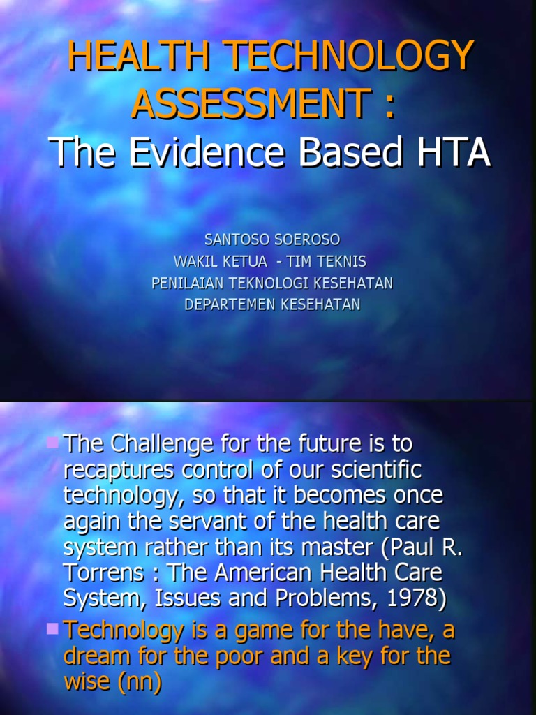 Health Technology Assessment | PDF