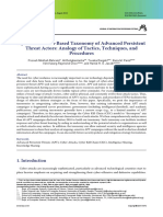 Cyber Kill Chain-Based Taxonomy of Advanced Persistent Threat Actors: Analogy of Tactics, Techniques, and Procedures