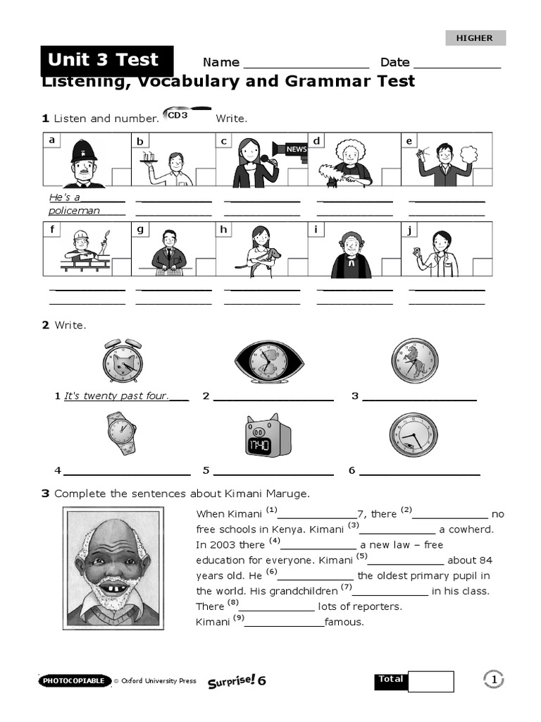 Unit 3 Test Higher1pdf | PDF | Cognitive Science | Human Communication