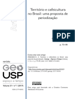 Territorio e cafeicultura no Brasil - Samuel FREDERICO